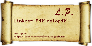 Linkner Pénelopé névjegykártya